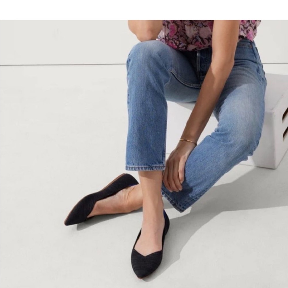 Rothy’s The Point Black Ballet Flats size: 6.5